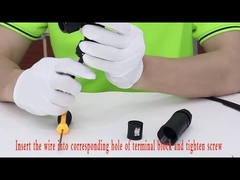 Y ประเภท 3 ช่อง 2 3 4 5 พินขั้วต่อไฟฟ้ากันน้ำ Ip68 250v 16~24a