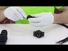 X Type 4-Channel Ip68 ขั้วต่อกันน้ำ 3 - เสาเหมาะสำหรับสายไฟ 3 พิน