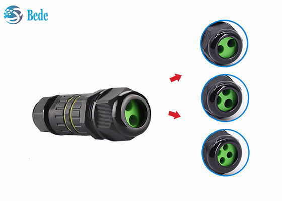 IP 68 เครื่องเชื่อมเคเบิลกันน้ํา 3 ปิน Output 2 ~ 4 สาย ทนความแรงดันสูงและกระแสไฟฟ้าสูง