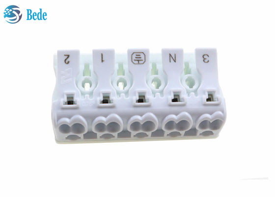 5 ต้นดันในสายปลายบล็อกเลเวอร์ลูกหมาก Universal สายและสายเชื่อม 300V 15A