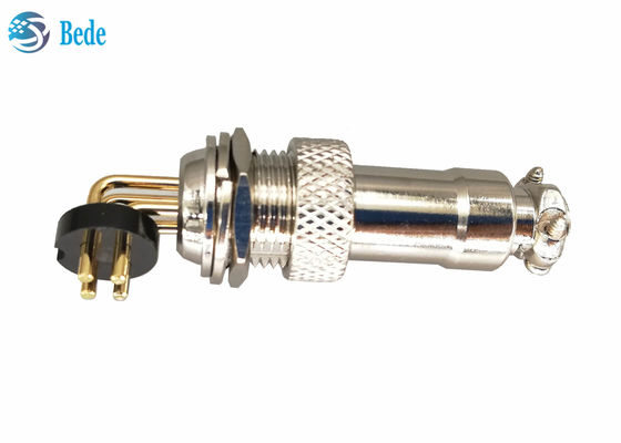 ขั้วต่อ PCB แบบบัดกรี 2 4 พิน Gx12 3 พิน หมุด 90 องศา 3A 200V