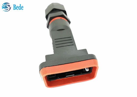 บ้านกันน้ํา D สับคอนเนเตอร์ AISG การใช้เคเบิล IP68 PA66 วัสดุ