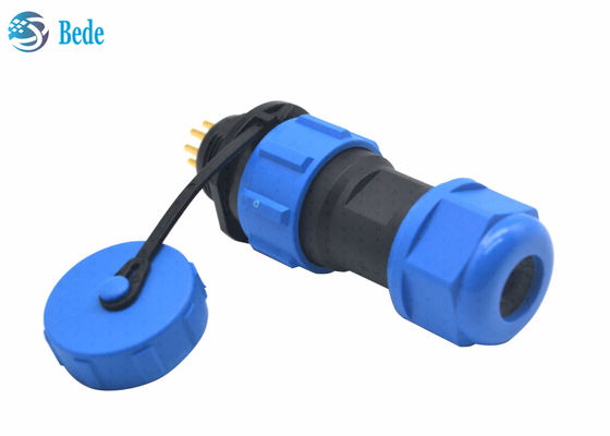 ขั้วต่อสายเคเบิลกันน้ำ IP68 สำหรับติดตั้งบนแผง M21 Aviation 2 3 4 5 5C 7 9 12 พิน