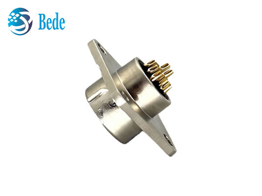 CM10 10Pins DDK Square Flange IP67 เครื่องเชื่อมแบบวงกลมกันน้ํา
