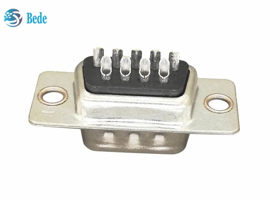9 Pin Male DB9 Plugs D Sub Connectors ประเภทการปั่น CE RoHS