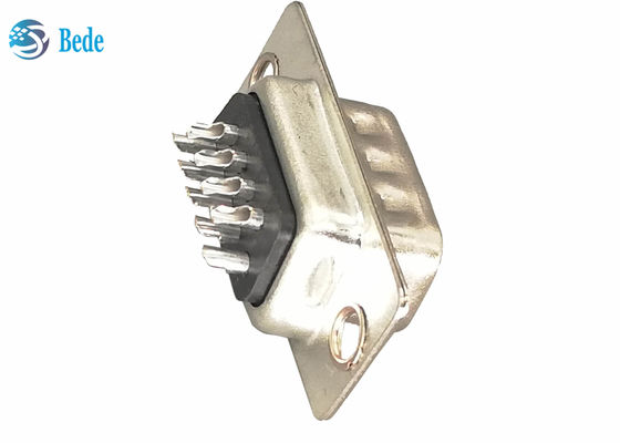 9 Pin Male DB9 Plugs D Sub Connectors ประเภทการปั่น CE RoHS