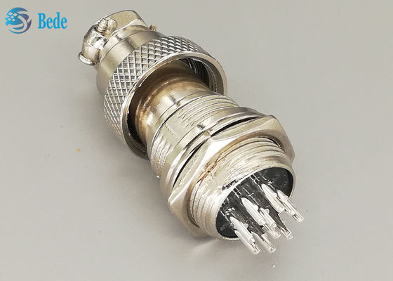 10 Pin Male / Female Gx16 Aviation Connector Set วัสดุผสมซีนก