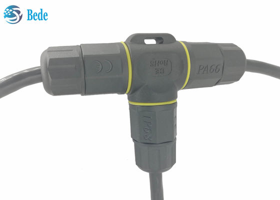 T Type 5 Pin ขั้วต่อไฟฟ้ากันน้ำกล่องแยกสายเคเบิล IP68 5 Pins