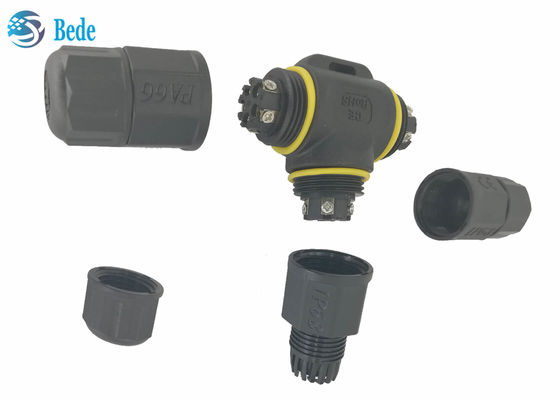 T Type 5 Pin ขั้วต่อไฟฟ้ากันน้ำกล่องแยกสายเคเบิล IP68 5 Pins