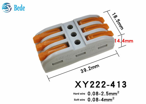 2 Pins 3 Pins Screw Free Quick Connect Terminal Pull Rod Connector Welding Free Push Type