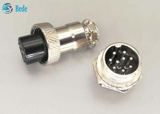 Gx16 Aviation Connectors 9 Pins Male And Female Sets Aircraft Cable Connectors Silver Plated