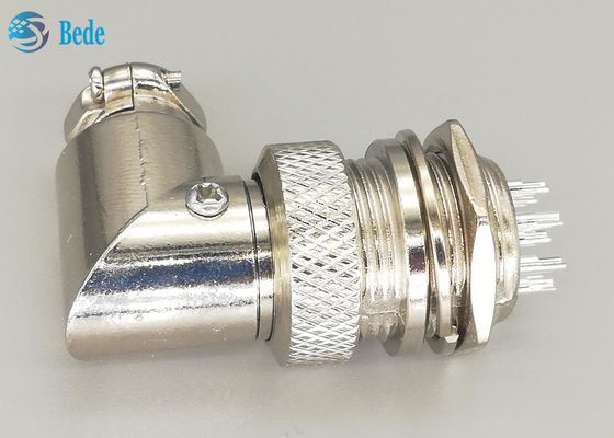 G×16 8 พิน ตัวผู้และตัวเมีย ขั้วต่อการบิน ปลั๊กชนิด L ชุบเงิน