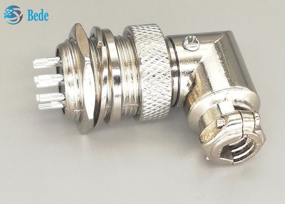 G×16 8 พิน ตัวผู้และตัวเมีย ขั้วต่อการบิน ปลั๊กชนิด L ชุบเงิน