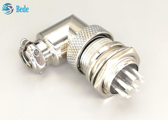 Aviation Connector Plug G×16 9 Pins Male And Female Sets L Type Silver Plated Plug