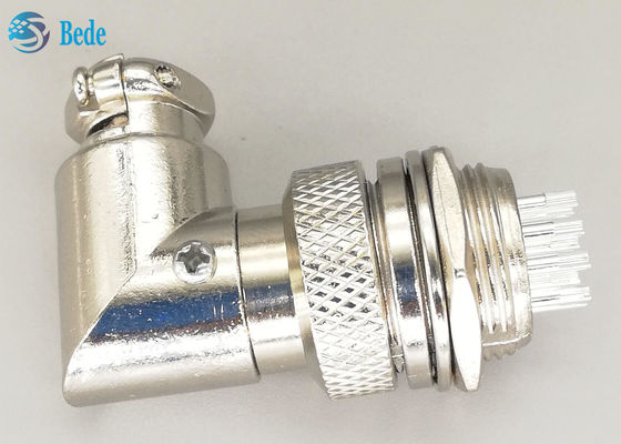 10 ปิน Gx16 คอนเนคเตอร์เอลโบว์ เครื่องเชื่อมเครื่องบิน ชายและหญิง ชุด โป๊กเคลือบเงิน