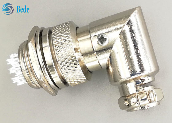 10 ปิน Gx16 คอนเนคเตอร์เอลโบว์ เครื่องเชื่อมเครื่องบิน ชายและหญิง ชุด โป๊กเคลือบเงิน