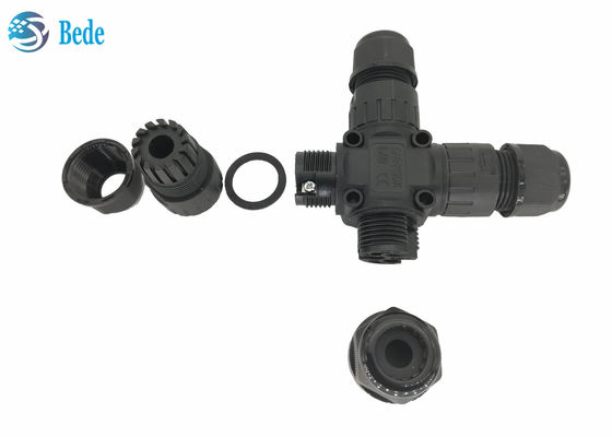 X Type 4-Channel Ip68 ขั้วต่อกันน้ำ 3 - เสาเหมาะสำหรับสายไฟ 3 พิน