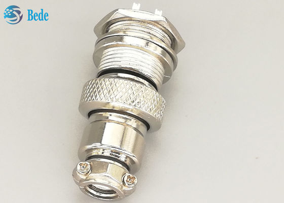 ขั้วต่อ GX16 6 พิน ชายและหญิง แบบตรง ชุบเงิน