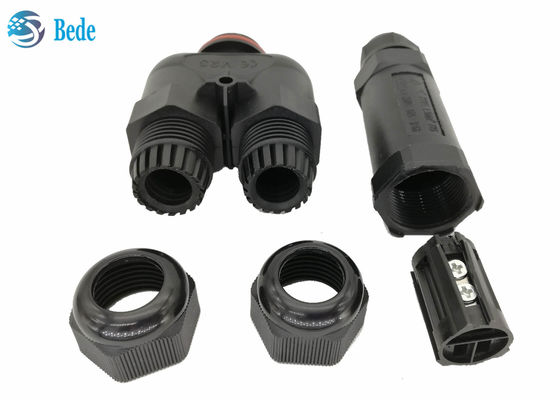 Y ประเภท 3 ช่อง 2 3 4 5 พินขั้วต่อไฟฟ้ากันน้ำ Ip68 250v 16~24a