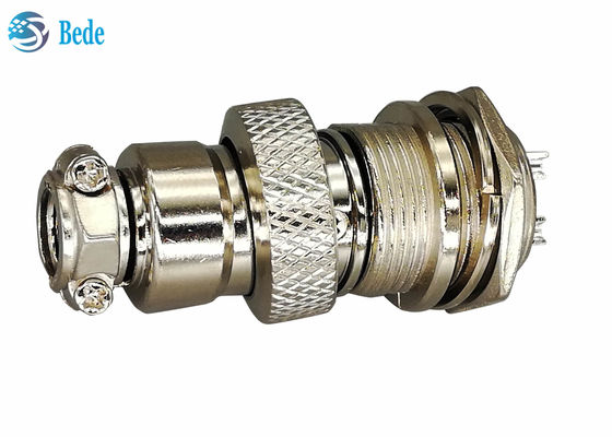 ขั้วต่อการบินแบบกลม 2 พิน 16 มม. Gx16 ตัวเชื่อมต่อแบบติดตั้งบนแผงวงจร ชุดตัวผู้และตัวเมีย