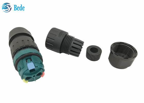 M20 การเชื่อมต่อสายไฟที่กันน้ําอย่างรวดเร็ว เครื่องเชื่อมสายกันน้ํา 3 ปิน 2 ช่อง 450V 17.5A ip68 เครื่องเชื่อมต่อกันน้ํา 2 ปิน