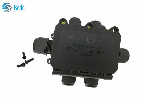 กล่องต่อสายไฟกันน้ำ IP68 กล่องต่อสายไฟภายนอกอาคารกันน้ำ 6 ช่อง 450V