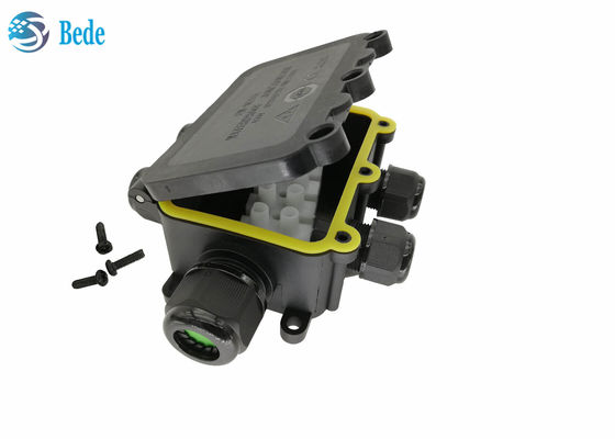 กล่องต่อสายไฟกันน้ำ IP68 กล่องต่อสายไฟภายนอกอาคารกันน้ำ 6 ช่อง 450V