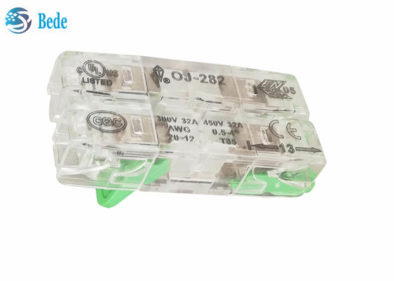 เครื่องเชื่อมสายและเคเบิลทั่วไป ดันในบล็อกปลายทาง 2 ทาง 32A 450V