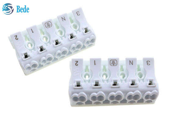 5 ต้นดันในสายปลายบล็อกเลเวอร์ลูกหมาก Universal สายและสายเชื่อม 300V 15A