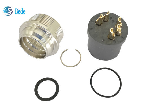 ชุดประกอบขั้วต่อ AISG แบบ C485 Style A3 ปลายตัวเมีย 8 พิน 5 ขั้วต่อเคลือบทอง