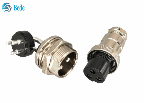 GX 20 2 3 4 ปิน การบิน Connector เอลโค้ทชายและสตรีตรง Kits แพนล Mount Connector