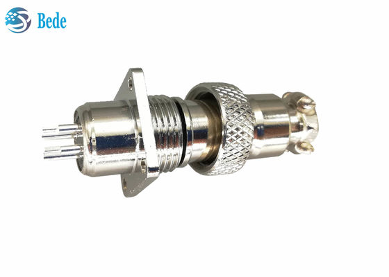 5 6 7 ปิน M12 เครื่องเชื่อมวงกลมที่มีสี่เหลี่ยม flange ชุดชายและหญิง