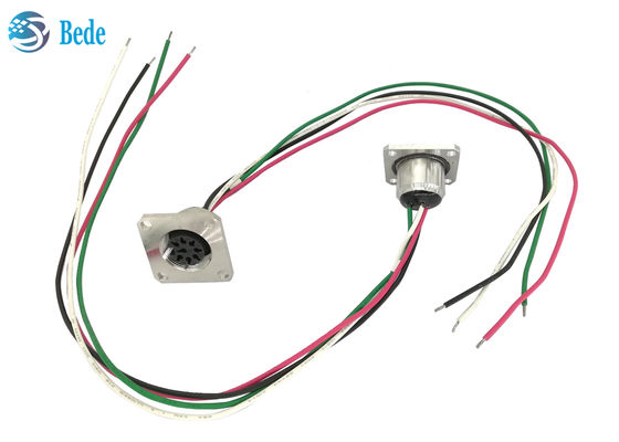 Female 8 Pin Flange Mounting RET Control Cable Connector AISG C485 A4 Style