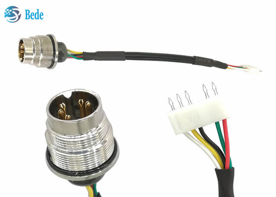 สายเคเบิล AISG RET สำหรับติดตั้งด้านหลังแผง AISG ขั้วต่อตัวผู้ไปยังขั้วต่อจีบ 5 พิน