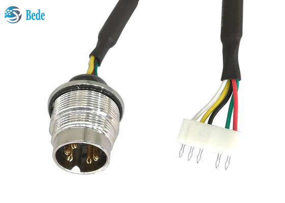 สายเคเบิล AISG RET สำหรับติดตั้งด้านหลังแผง AISG ขั้วต่อตัวผู้ไปยังขั้วต่อจีบ 5 พิน