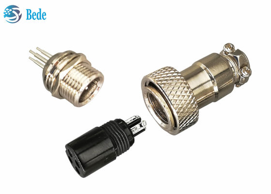 ชุดขั้วต่อการบิน GX16 สไตล์การเชื่อม PCB 7~10 พิน ปลั๊กและซ็อกเก็ต 4A 200V