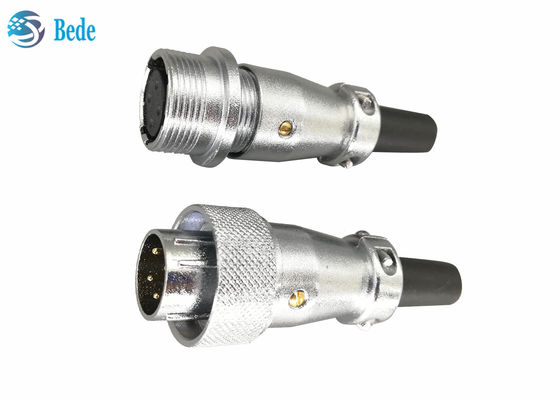 ขั้วต่อแบบวงกลม 2 3 4 พิน ปลั๊กและซ็อกเก็ต ขั้วต่อเชื่อมต่อ 25A 500V