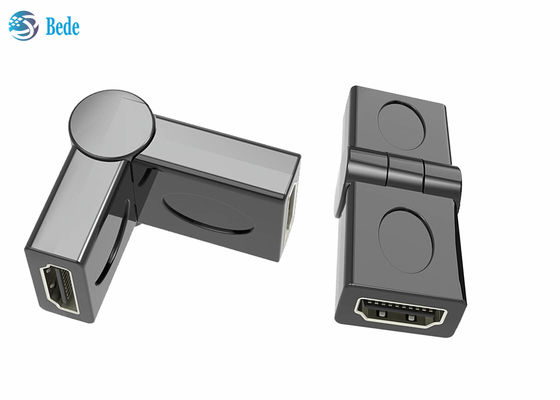 ชายไปยังหญิง Swivel HDMI Coupler 90 180 270 มุม 360 องศา ปรับ 3D 4K