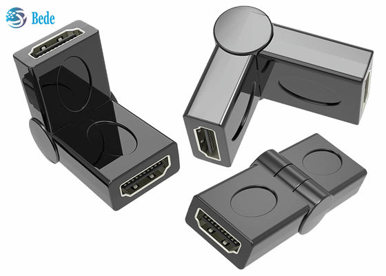 ชายไปยังหญิง Swivel HDMI Coupler 90 180 270 มุม 360 องศา ปรับ 3D 4K