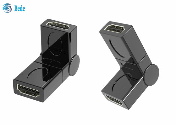 ตัวเชื่อมต่อ HDMI หญิงเป็นหญิง ชุบทอง ปรับได้ 90 180 270 360 องศา