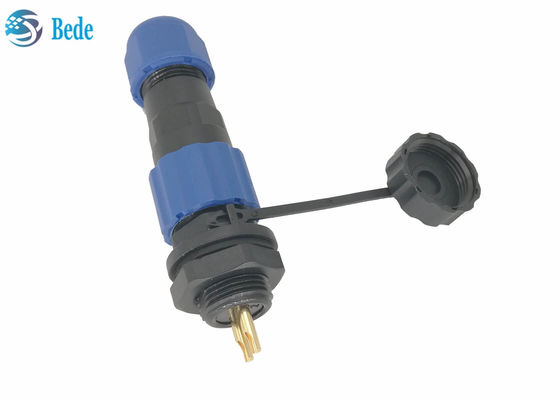 Ip68 เครื่องเชื่อมสายไฟฟ้ากันน้ํา เครื่องเชื่อมติดตั้งแผ่น 2 ปิน M13