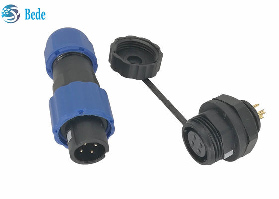 PA66 M13 Waterproof Landscape Lighting Panel Mount Terminal Block 4 Pin