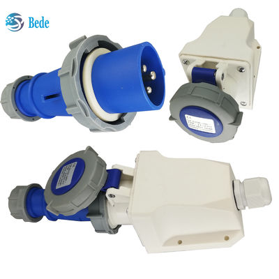 Industrial Plug Socket 16 Amp 220V-250V 3Pins Wall Mounting Type For Industrial Equipment