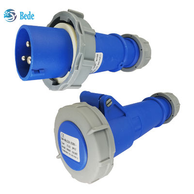 เต้ารับอุตสาหกรรมแบบเฟสเดียวที่เชื่อถือได้ - แรงดันไฟฟ้า 220V-250V 16A 3 ขา แบบเชื่อมต่อ