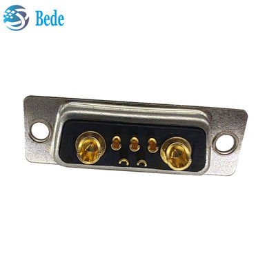 ขั้วต่อ D-Sub สำหรับการวางแผนกระแสไฟสูง DB 7W2 ตัวเมีย พร้อมรูปแบบการสิ้นสุดแบบถ้วยบัดกรี และรอบการผสมพันธุ์ 500 รอบ
