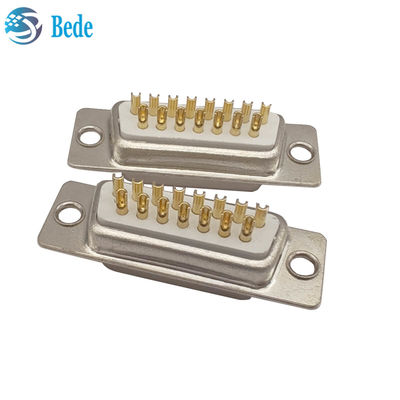 D-Sub 15 สายเชื่อมหญิงชั้นนํา ความต้านทานความละเอียด 5000 เมกะโฮม Min สไตล์เชื่อม D-SUB 15