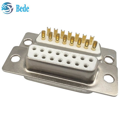 D-Sub 15 สายเชื่อมหญิงชั้นนํา ความต้านทานความละเอียด 5000 เมกะโฮม Min สไตล์เชื่อม D-SUB 15