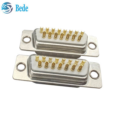 D-Sub 15 สายเชื่อมหญิงชั้นนํา ความต้านทานความละเอียด 5000 เมกะโฮม Min สไตล์เชื่อม D-SUB 15