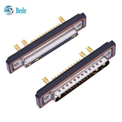ขั้วต่อ D-Sub ตัวผู้/ตัวเมีย 25W3 เกรด IP67 สำหรับการส่งสัญญาณผสมและพลังงาน