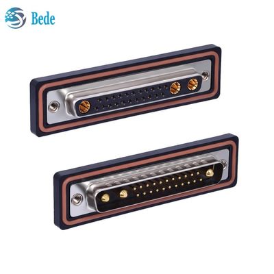 ขั้วต่อ D-Sub ตัวผู้/ตัวเมีย 25W3 เกรด IP67 สำหรับการส่งสัญญาณผสมและพลังงาน